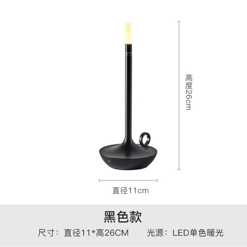 Modern Minimalist LED Vintage Candle Table Lamp
